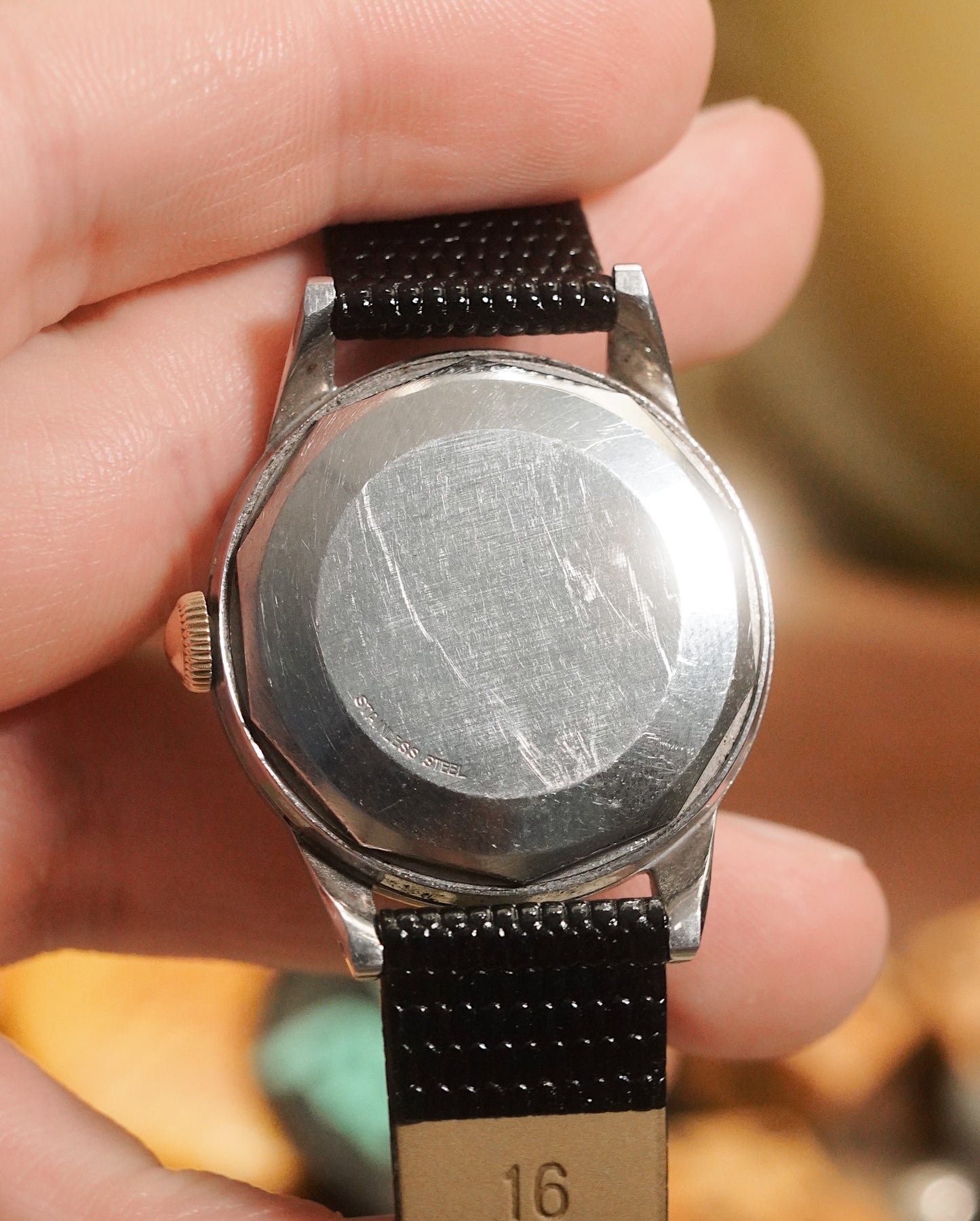 1950's Movado Tempomatic Gold Capped Calatrava Ref 16192 YG/SS
