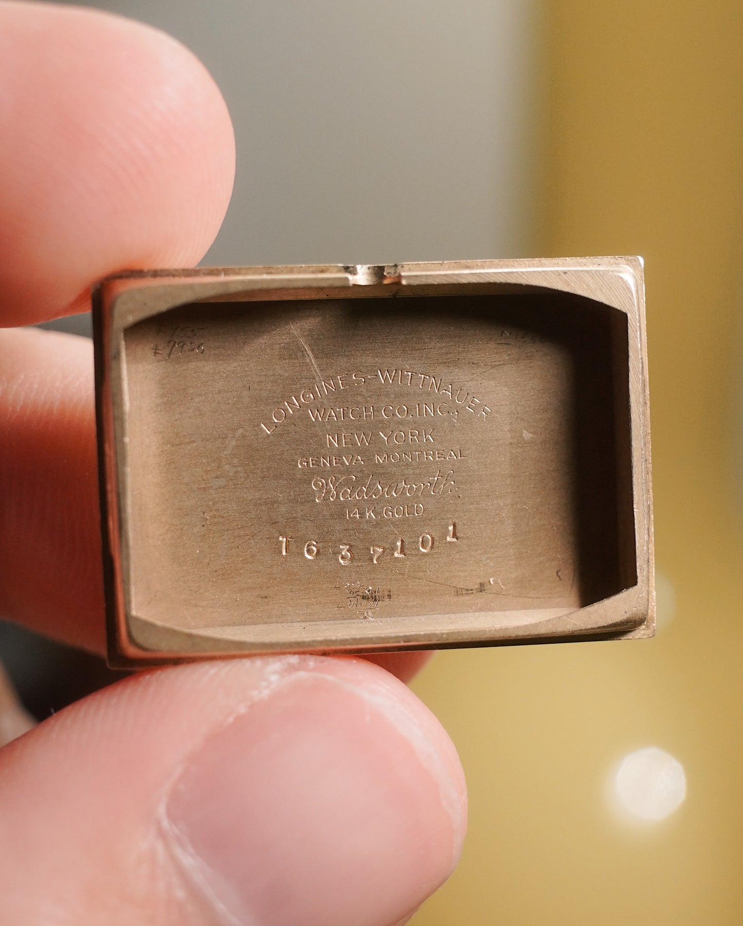 1940’s Longines “Tear Drop Lugs” 14K YG Dress Watch