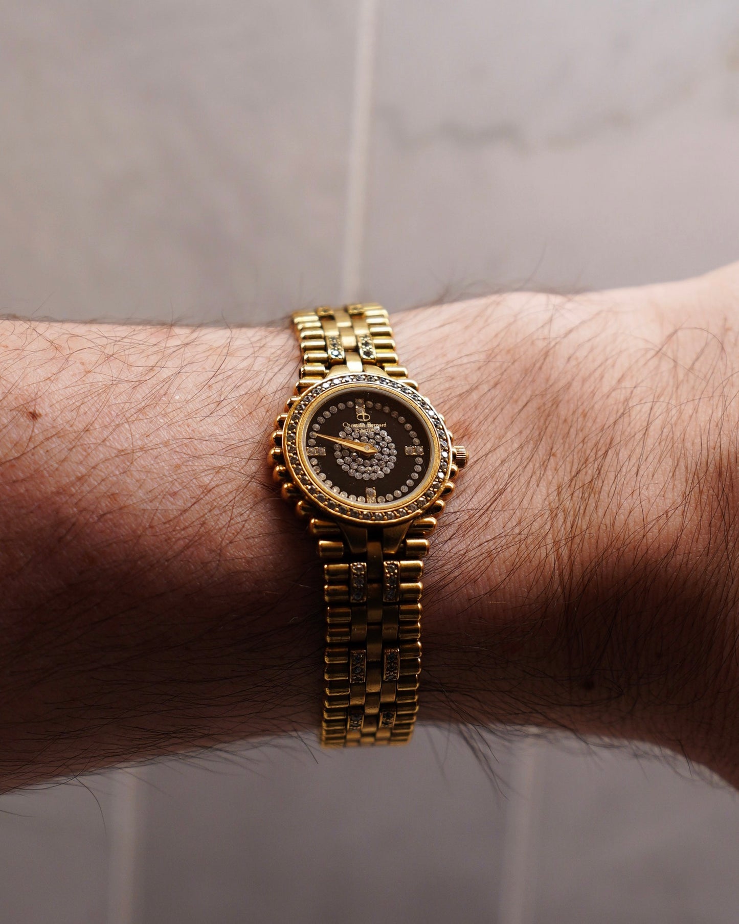 Christian Bernard Paris Watch Quartz Gold Plated Women's