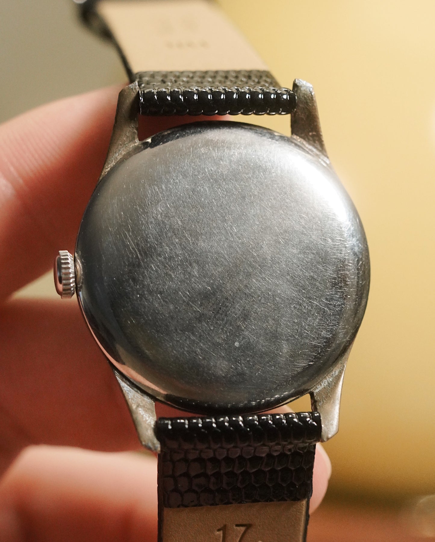 Vintage Cyma Big Seconds Hand Watch Tropical Dial