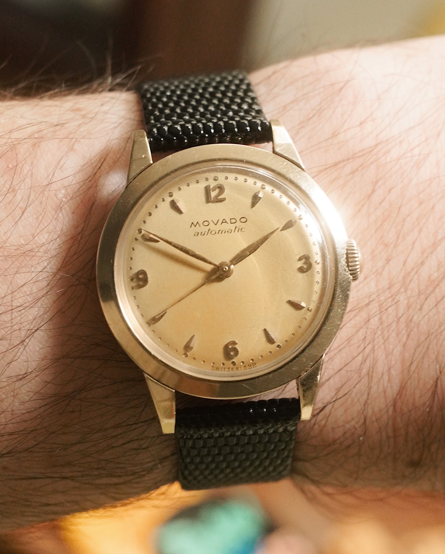1950’s Movado “Lemon Drop” Calatrava Ref. 46159 14K YG