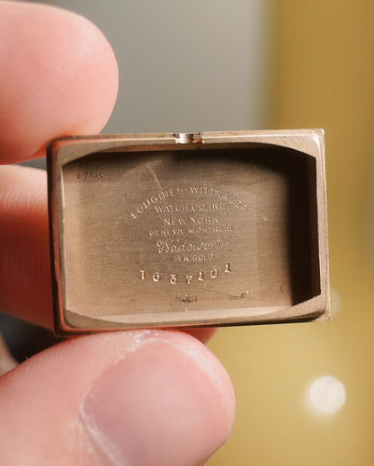 1940’s Longines “Tear Drop Lugs” 14K YG Dress Watch