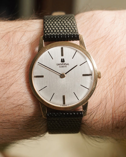 Universal Geneve Slim Dress Watch Manual Winding Gold