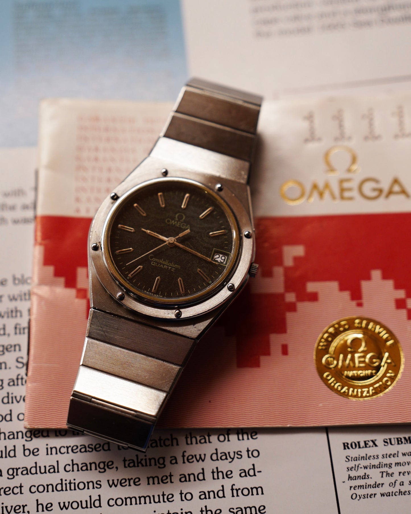 Omega Constellation Quartz Sand Patina