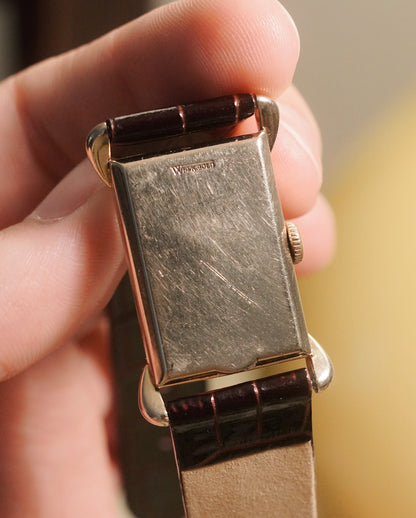 1940’s Longines “Tear Drop Lugs” 14K YG Dress Watch