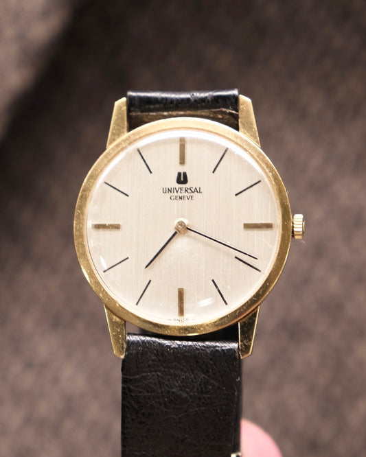 Universal Geneve Slim Dress Watch Manual Winding Gold